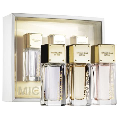 gorgeous michael kors gift set|michael kors miniature perfume set.